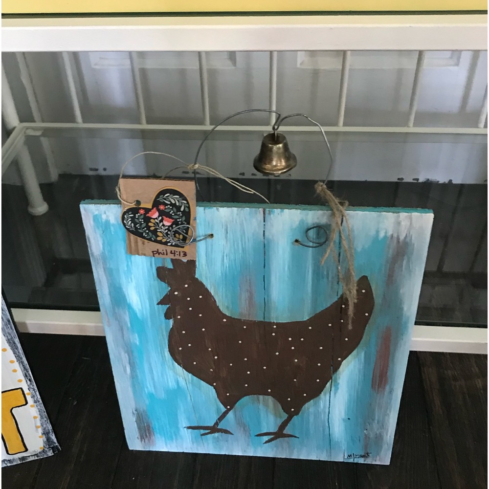 Hand painted chicken